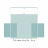 Bargain Double 2 Drawer Base Divan Set-Options